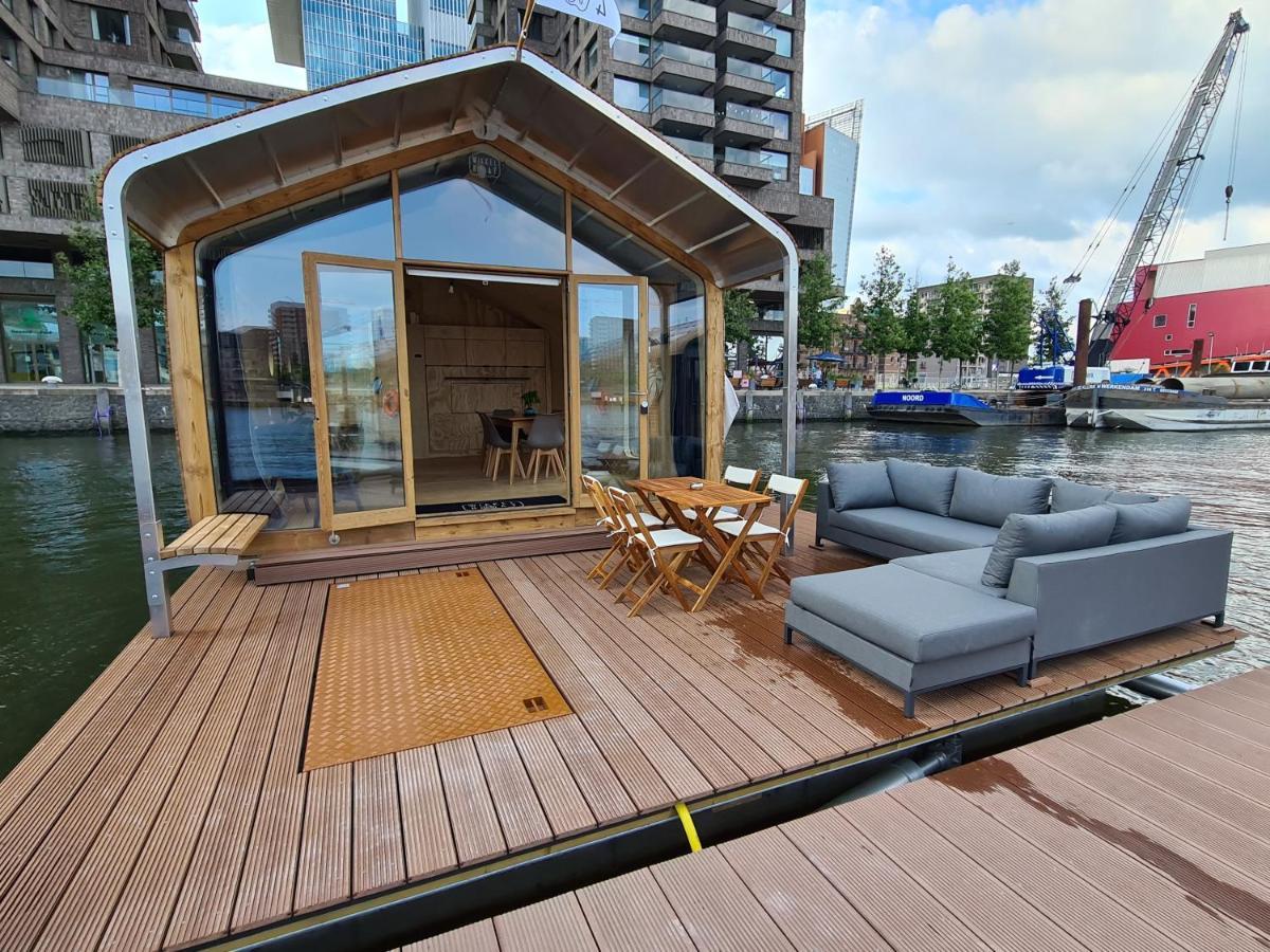Wikkelboats At Floating Rotterdam Rijnhaven Villa Exterior photo