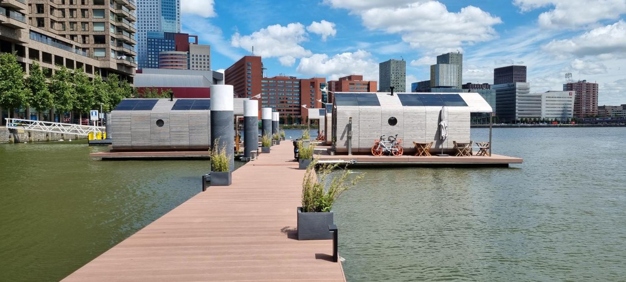 Wikkelboats At Floating Rotterdam Rijnhaven Villa Exterior photo